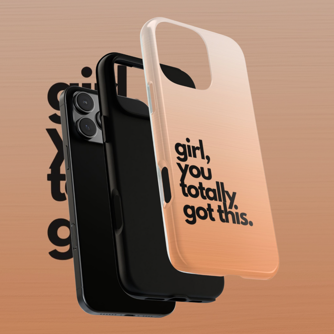 Tough Cases, iPhone Case, Self-Empowerment, Motivational Phone Cover, Encouraging Phone Case, Positive Vibes, Girl Power Gift