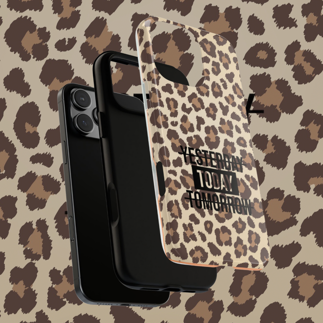 Animal Print Tough Cases for iPhone, Leopard Print Phone Case, Rugged iPhone Cover, Protective Animal Print Case, Wild iPhone Case