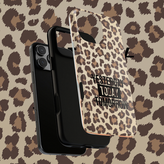 Animal Print Tough Cases for iPhone, Leopard Print Phone Case, Rugged iPhone Cover, Protective Animal Print Case, Wild iPhone Case