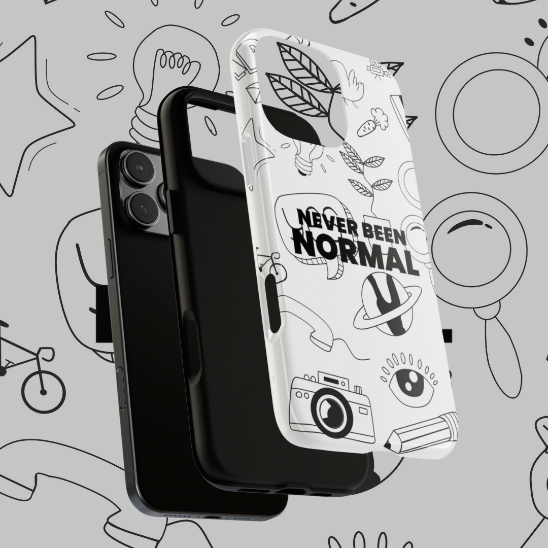 Tough Cases, Unique iPhone Protective Cover, Cool Phone Accessories, Nonconformist Cell Phone Shell, Edgy Mobile Device Case