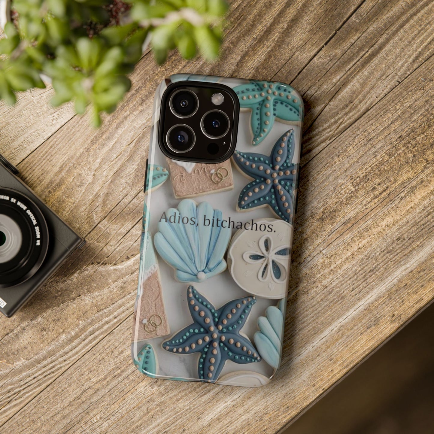 Beach Vibes iPhone Case, Ocean Theme Phone Cover, Tropical Clear Case, Summer Accessories, Protective Phone Shell