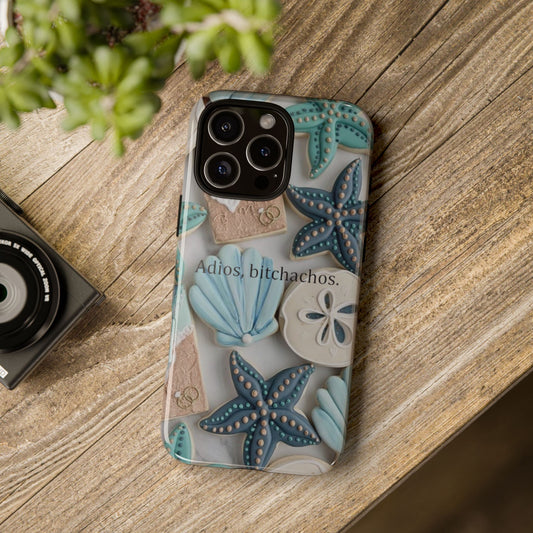 Beach Vibes iPhone Case, Ocean Theme Phone Cover, Tropical Clear Case, Summer Accessories, Protective Phone Shell
