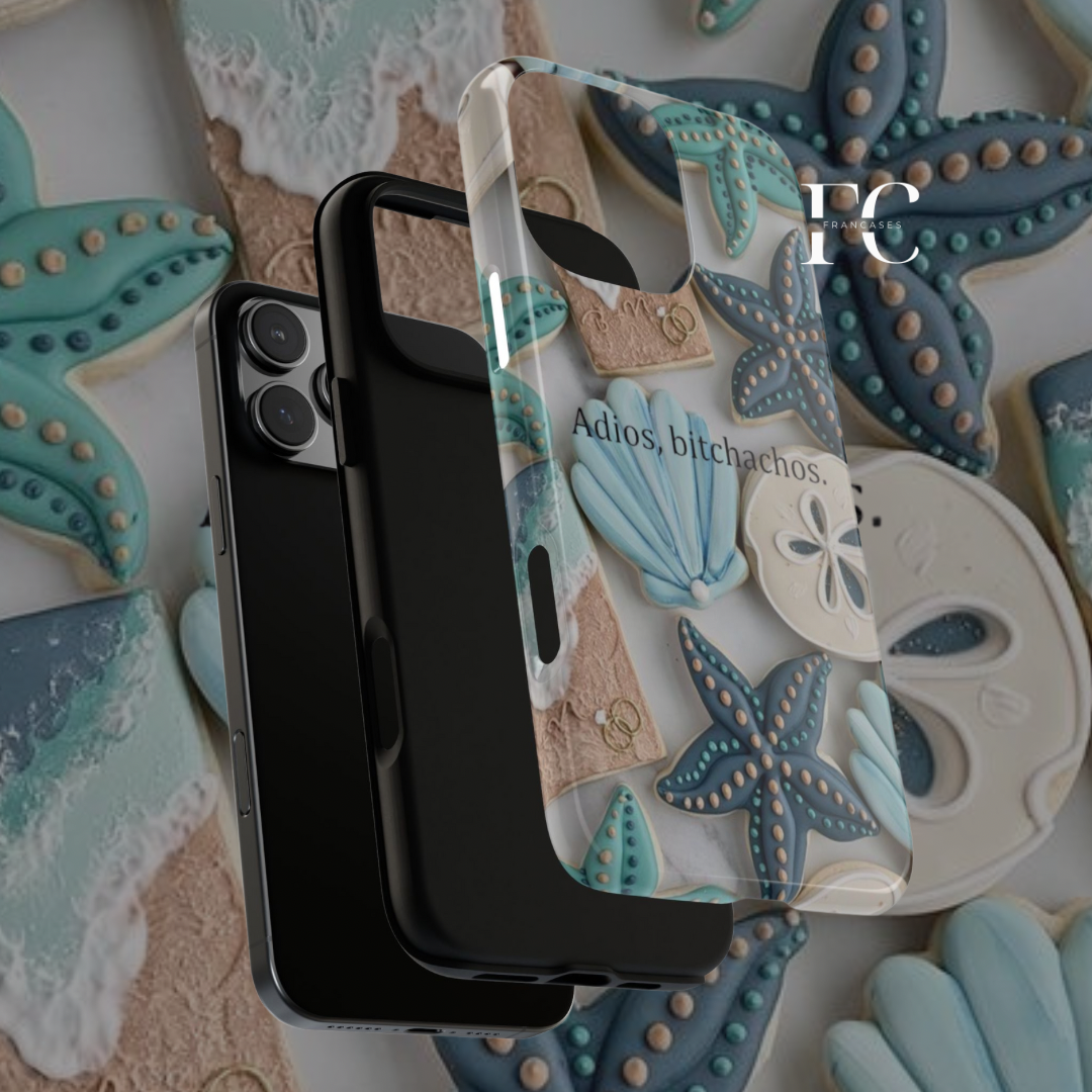 Beach Vibes iPhone Case, Ocean Theme Phone Cover, Tropical Clear Case, Summer Accessories, Protective Phone Shell