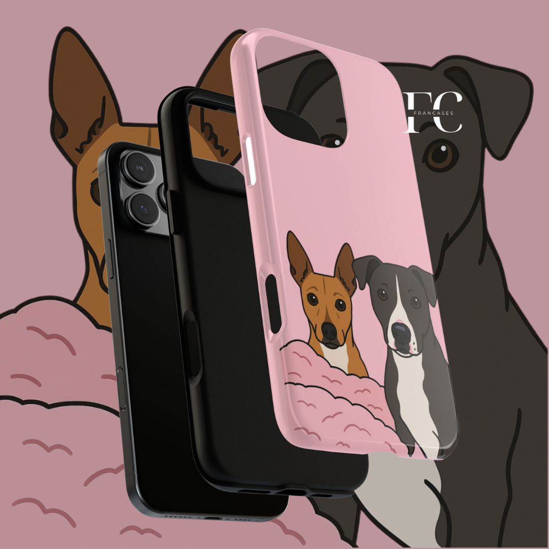Dogs Tough Cases, Protective Phone Cover, Pet Lover Gift, Animal Print Accessories, Dog Mom Dad Present