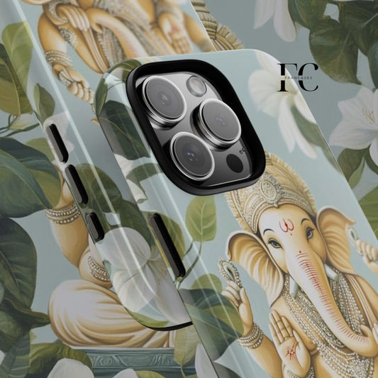 Ganesha iPhone Case - Protective Phone Cover, Hindu Elephant Deity Tough Case, Spiritual Phone Accessories, Unique Gift for Yoga Lovers,
