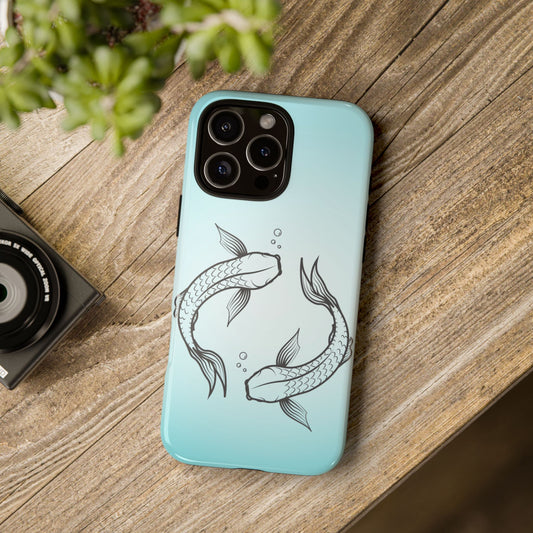 Pisces iPhone Case, Astrology Zodiac Tough Phone Case, Protective Cover, Constellation Gift, Horoscope Accessories