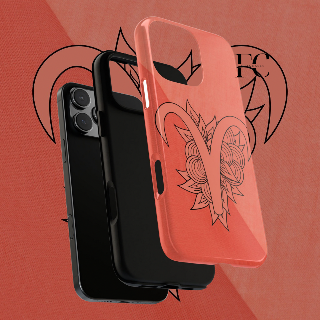 Zodiac Tough Cases, Aries Sign iPhone Case, Protective Phone Cover, Zodiac Gift, Astrology Accessories, Tough Phone Skin