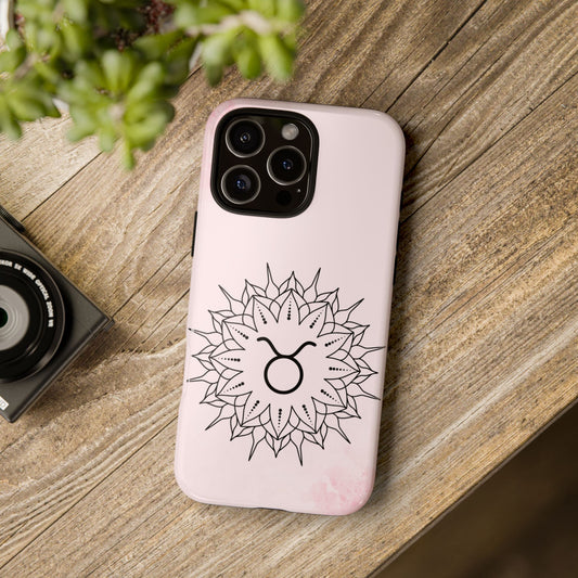 Taurus Sign Tough Cases, Zodiac iPhone Case, Astrology Phone Cover, Bull Symbol Protective Case, Horoscope Gift, Earth Sign Accessories