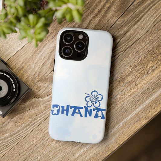 Ohana iPhone Case - Protective Phone Cover, Cute Hawaiian Design, Family Gift, Customizable Tough Case, Personalized Phone Accessory