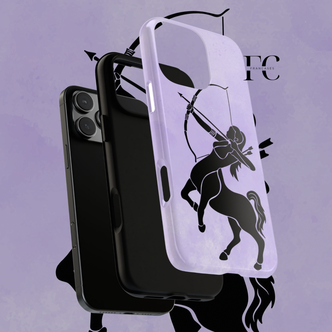 Zodiac iPhone Case, Sagitarius Sign Tough Case, Astrology Phone Cover, Protective Case, Gift for Zodiac Lover, Horoscope Phone Accessory