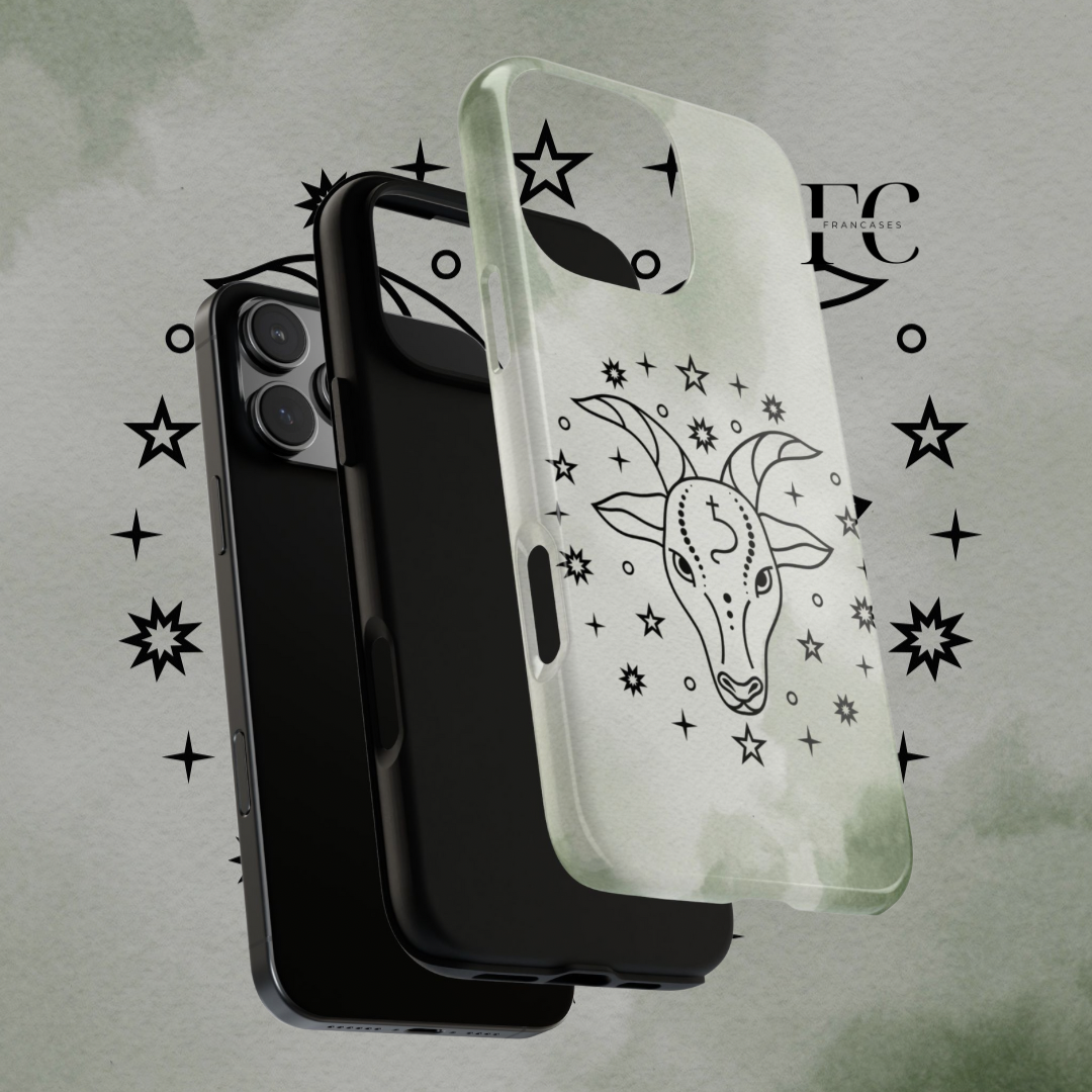 Capricorn Tough Cases, Zodiac iPhone Cover, Astrology Phone Protector, Hard Shell Case, Personalized Gift for Capricorn, Tough Phone Case