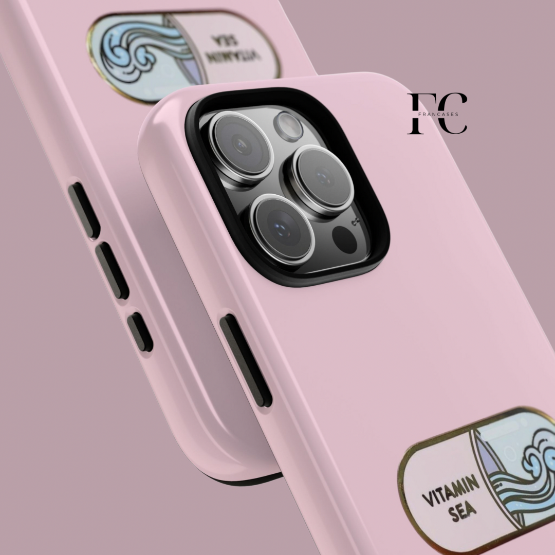 Tough Cases, Vitamin Sea iPhone Case, Protective Phone Cover, Tough Shell Case, Beach Lover Gift, Coastal Phone Case