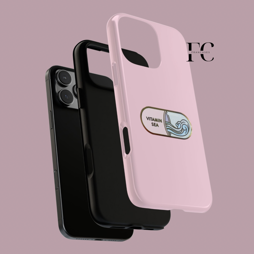 Tough Cases, Vitamin Sea iPhone Case, Protective Phone Cover, Tough Shell Case, Beach Lover Gift, Coastal Phone Case